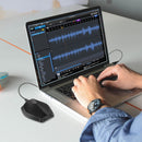 Yanmai G11 Meeting USB Computer Desktop Microphone Omnidirectional Condenser Mic Microphone, Compatible with PC / Mac for Live Broadcast, Show, KTV, etc.(Black)