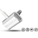 Yanmai R977 Recording Clip-on Lapel Mic Lavalier Omni-directional Double Condenser Microphone, Compatible with PC/iPad/Android and others, for Live Broadcast, Show, KTV, etc (Silver)