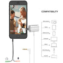 Yanmai R977 Recording Clip-on Lapel Mic Lavalier Omni-directional Double Condenser Microphone, Compatible with PC/iPad/Android and others, for Live Broadcast, Show, KTV, etc (Silver)