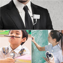 Yanmai R977 Recording Clip-on Lapel Mic Lavalier Omni-directional Double Condenser Microphone, Compatible with PC/iPad/Android and others, for Live Broadcast, Show, KTV, etc (Silver)