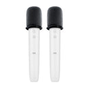 1 Pair Pure Wheat U7 PRO Wireless Karaoke Microphone(White)