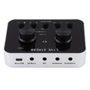 X7 Live Broadcast Audio USB Headset Microphone Webcast Entertainment Streamer Sound Card for Phone, Computer PC
