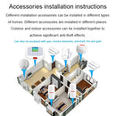 DY-GSM50A 8 in 1 Kit 315MHz / 433MHz Wireless GSM/PSTN Intelligent Anti-Burglar Alarm System, Touch Panel LCD Screen(White)
