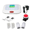 DY-GSM50A 8 in 1 Kit 315MHz / 433MHz Wireless GSM/PSTN Intelligent Anti-Burglar Alarm System, Touch Panel LCD Screen(White)