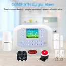 DY-GSM50A 8 in 1 Kit 315MHz / 433MHz Wireless GSM/PSTN Intelligent Anti-Burglar Alarm System, Touch Panel LCD Screen(White)
