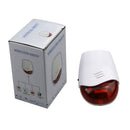 DY-JH100A 433/315 MHz Wireless Indoor Alarm Siren with Flash Strobe Light, AC 220V(White)