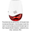 DY-JH100A 433/315 MHz Wireless Indoor Alarm Siren with Flash Strobe Light, AC 220V(White)