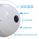 DJ-DP266 E27 Light Bulb 360 Degrees 2.0MP Smart Wireless Wifi IP Camera, Support TF Card (128GB Max), Infrared Night Version