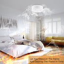 433MHz Photoelectronc Smoke and Heat Detector(White)
