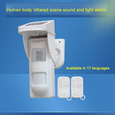 SVG-40PLUS-DW IP65 Waterproof Solar Powered Human Body Infrared Detector Danger Scene Sound and Light Alarm