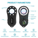 S100 Infrared Scanner Wireless Precision Alarm Detector with LED Flashlight (Black)