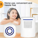 FY-0256 2 in 1 PIR Infrared Sensors (Transmitter + Receiver) Wireless Doorbell Alarm Detector for Home / Office / Shop / Factory, UK Plug