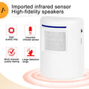 FY-0256 2 in 1 PIR Infrared Sensors (Transmitter + Receiver) Wireless Doorbell Alarm Detector for Home / Office / Shop / Factory, US Plug