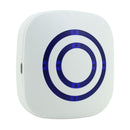 FY-0256 2 in 1 PIR Infrared Sensors (Transmitter + Receiver) Wireless Doorbell Alarm Detector for Home / Office / Shop / Factory, EU Plug