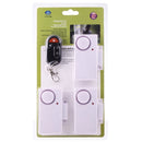Home Security Wireless Remote Control Door Window Siren Magnetic Sensor Alarm Warning, 1 Remote Controller + 3 Magnetic Sensors