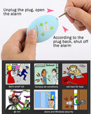 Mini Safe Football Loud Personal Alarm with Anti-Rape for Girl and Kids, 120Db Alarm(Blue)