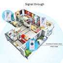 VOYE V001A2 Wireless Smart Music LED Home Doorbell with Dual Receiver, Remote Control Distance: 120m (Open Air)