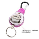 DOBERMAN Key-chain Personal Security Alarm Pull Ring Triggered Anti-attack Safety Emergency Alarm(Magenta)