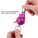DOBERMAN Key-chain Personal Security Alarm Pull Ring Triggered Anti-attack Safety Emergency Alarm(Magenta)