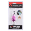DOBERMAN Key-chain Personal Security Alarm Pull Ring Triggered Anti-attack Safety Emergency Alarm(Magenta)