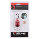 DOBERMAN Key-chain Personal Security Alarm Pull Ring Triggered Anti-attack Safety Emergency Alarm(Red)