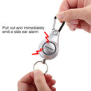 DOBERMAN Key-chain Personal Security Alarm Pull Ring Triggered Anti-attack Safety Emergency Alarm(Silver)
