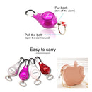 DOBERMAN Key-chain Personal Security Alarm Pull Ring Triggered Anti-attack Safety Emergency Alarm(Silver)