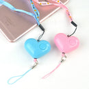 Heart Style Emergency Personal Alarm Key Chain with SOS & LED Light for Women / Kids / Girls / Superior, Random Color Delivery