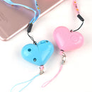Heart Style Emergency Personal Alarm Key Chain with SOS & LED Light for Women / Kids / Girls / Superior, Random Color Delivery