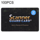 100 PCS Scanner Guard Card RFID Blocking Card, Built-in Patented ID Protection
