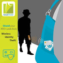 100 PCS Scanner Guard Card RFID Blocking Card, Built-in Patented ID Protection