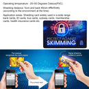 100 PCS Protect Against Skimming RFID Blocking Card