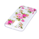 For Motorola Moto G4 Noctilucent Rose Flower Pattern IMD Workmanship Soft TPU Back Cover Case