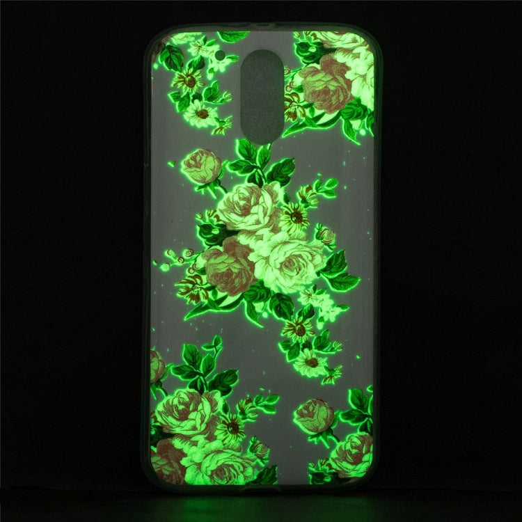 For Motorola Moto G4 Noctilucent Rose Flower Pattern IMD Workmanship Soft TPU Back Cover Case