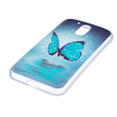 For Motorola Moto G4 Noctilucent Butterfly Pattern IMD Workmanship Soft TPU Back Cover Case