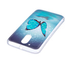 For Motorola Moto G4 Noctilucent Butterfly Pattern IMD Workmanship Soft TPU Back Cover Case