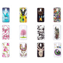 For Motorola Moto G4 Noctilucent Feather Pattern IMD Workmanship Soft TPU Back Cover Case
