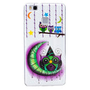 For Huawei P9 Lite Noctilucent Moon And Owls Pattern IMD Workmanship Soft TPU Back Cover Case