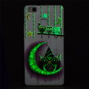 For Huawei P9 Lite Noctilucent Moon And Owls Pattern IMD Workmanship Soft TPU Back Cover Case