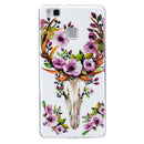 For Huawei P9 Lite Noctilucent Sika Deer Pattern IMD Workmanship Soft TPU Back Cover Case