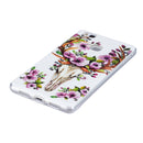 For Huawei P9 Lite Noctilucent Sika Deer Pattern IMD Workmanship Soft TPU Back Cover Case