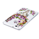 For Huawei P9 Lite Noctilucent Sika Deer Pattern IMD Workmanship Soft TPU Back Cover Case
