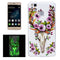For Huawei P9 Lite Noctilucent Sika Deer Pattern IMD Workmanship Soft TPU Back Cover Case