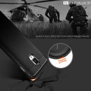 For OnePlus 3T Brushed Texture Carbon Fiber TPU Rugged Armor Protective Case(Dark Blue)