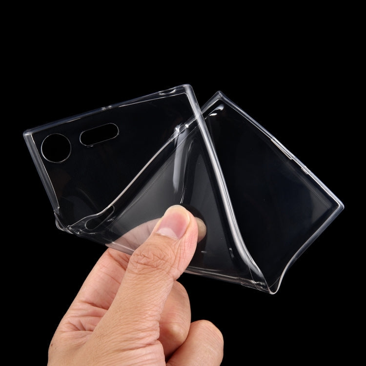 For Sony Xperia XZ Premium 0.75mm Ultra-thin Transparent TPU Protective Case(Transparent)