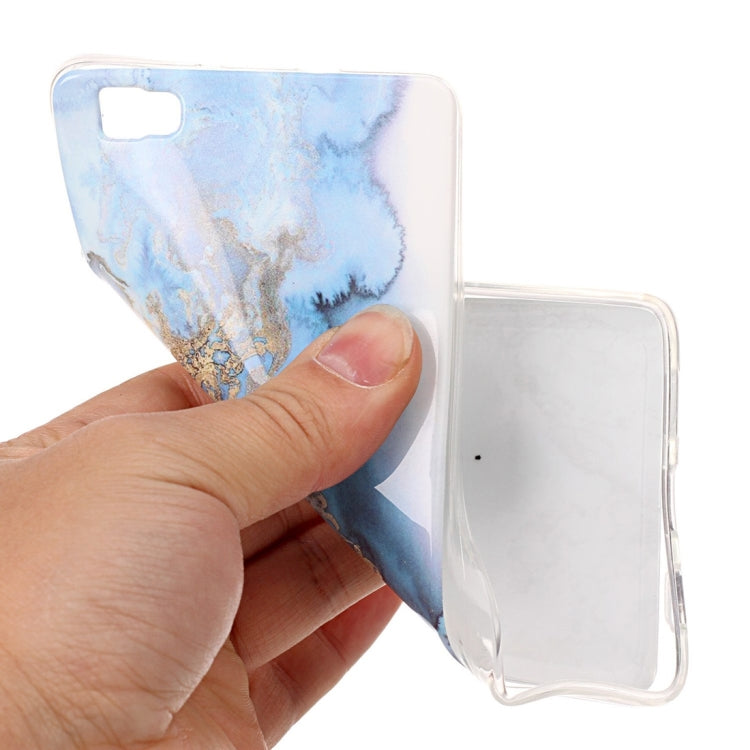 For Huawei P8 Lite Marble Pattern Soft TPU Protective Case