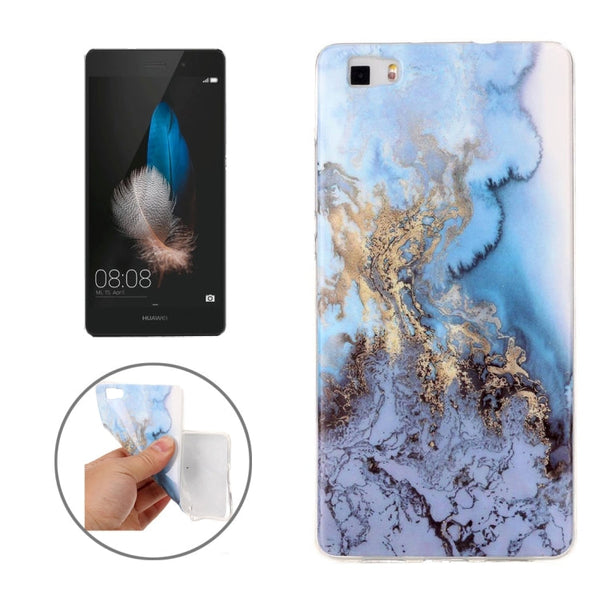 For Huawei P8 Lite Marble Pattern Soft TPU Protective Case