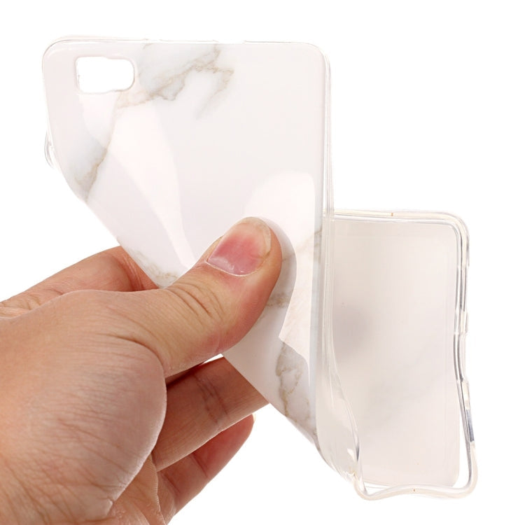 For Huawei P8 Lite Marble Pattern Soft TPU Protective Case