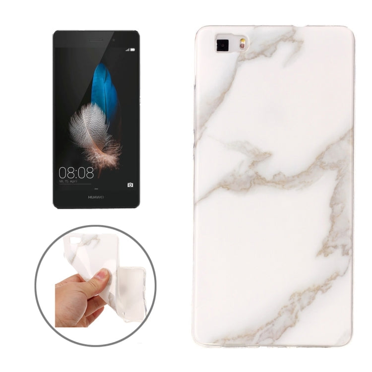 For Huawei P8 Lite Marble Pattern Soft TPU Protective Case