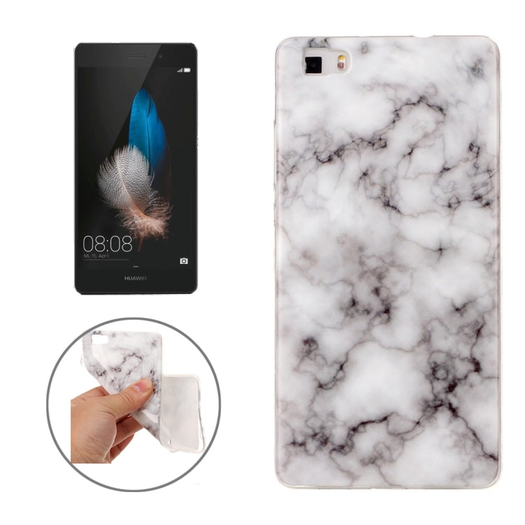 For Huawei P8 Lite Marble Pattern Soft TPU Protective Case